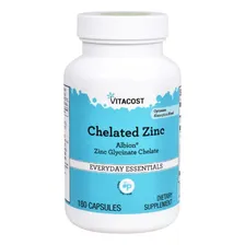 Zinco Quelado 30mg 180 Cápsulas Vitacost Foto mini 1