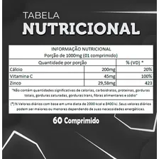 Zinco Quelato Puro 60 Caps 1000mg - Retarda O Envelhecimento Foto mini  3