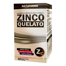 Zinco Quelato Puro 60 Caps 1000mg - Retarda O Envelhecimento Foto  mini 1