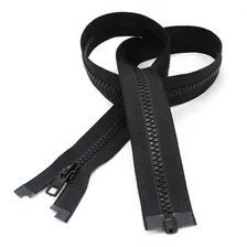 ZĂper Tratorado Extra Forte P/ Moletom Jaqueta Blusa - NÂș 8 Cor Preto Foto mini 2