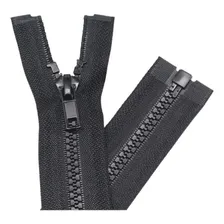 ZĂper Tratorado Extra Forte P/ Moletom Jaqueta Blusa - NÂș 8 Cor Preto Foto mini 3