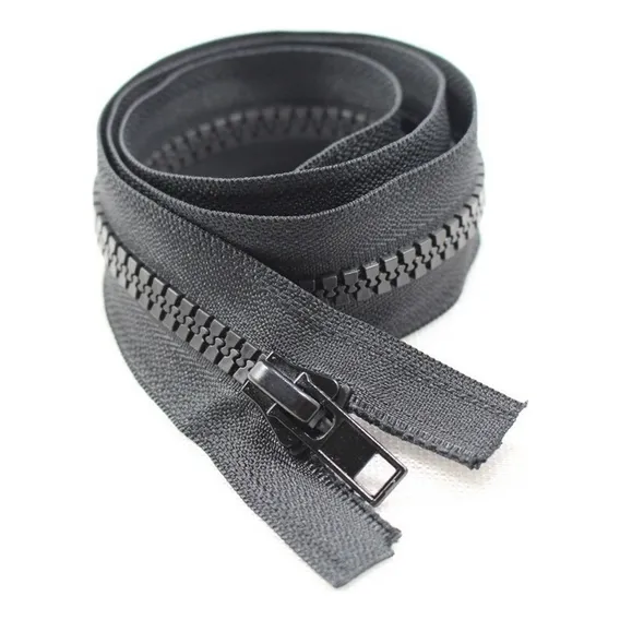ZĂper Tratorado Extra Forte P/ Moletom Jaqueta Blusa - NÂș 8 Cor Preto Foto 1