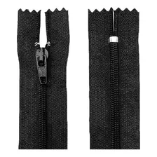 ZĂper Ziper Preto ZĂper Fixo, ZĂper Comum De 40cm X 22mm Preto - Kit De 100 Unidades Foto mini 2