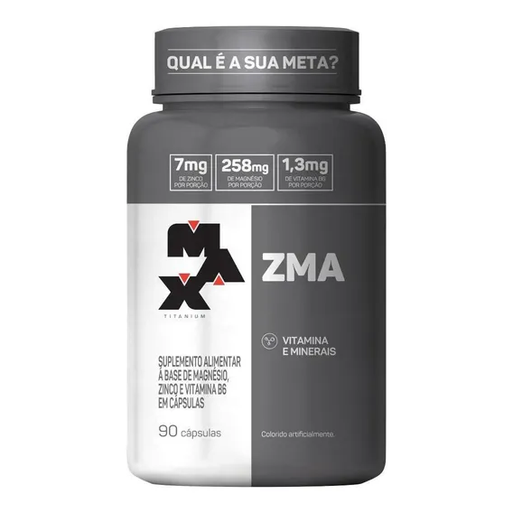 Zma Vitaminas y Minerales, 90 Cáps, Max Titanium Foto 1