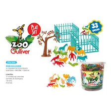 Zoológico Balde Com Figuras 1040 - Gulliver Foto mini 4