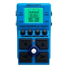 Zoom Pedal Para Guitarra Multiefeitos Stompbox Ms-70cdr+ Cor Azul-aço Foto  mini 1