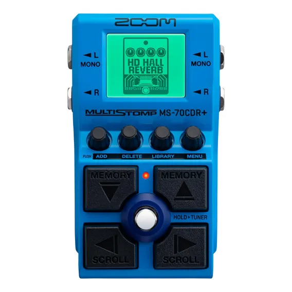 Zoom Pedal Para Guitarra Multiefeitos Stompbox Ms-70cdr+ Cor Azul-aço Foto 1
