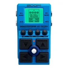 Zoom Pedal Para Guitarra Multiefeitos Stompbox Ms-70cdr+ Cor Azul-aço Foto  mini 1